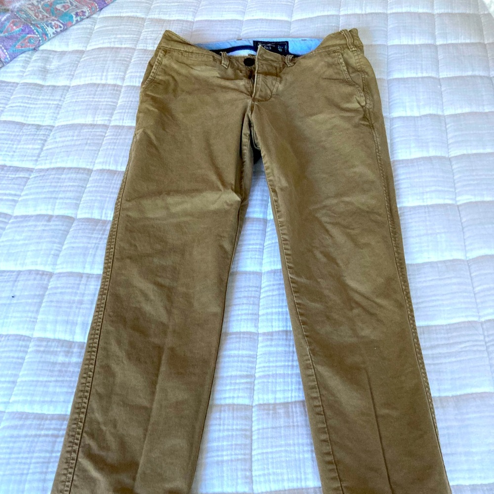 Abercrombie & Fitch Khaki pants 28w x 30L supper skinny stretch pants